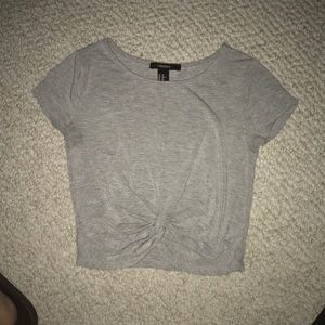 Forever 21 Grey Cropped Top